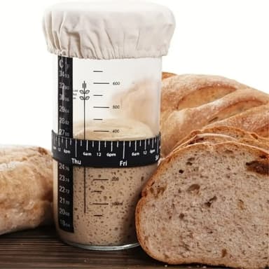 Surdeg 730ml Jäsningsburk Glas baktillbehör startbehållare