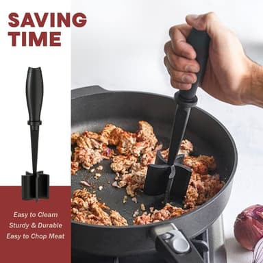 Hamburger Kötthacka Potatisstötare Kvarn Beef Smasher