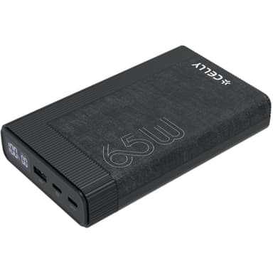 Celly PowerBank 20.000 mAh 65W PD Svart