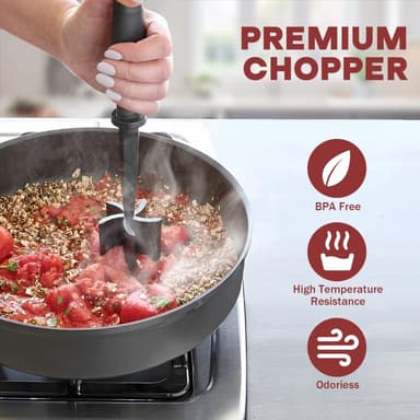 Hamburger Kötthacka Potatisstötare Kvarn Beef Smasher