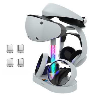För PS5 VR Headset + Kontroller Laddning Laddningsställ