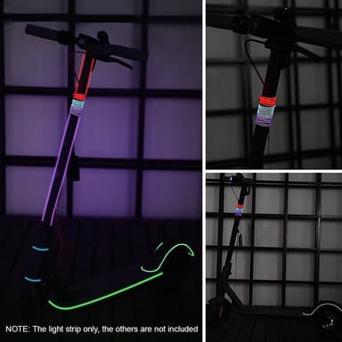 LED Strip för scooter bil motorcykel etc 3 ljuslägen - Lila