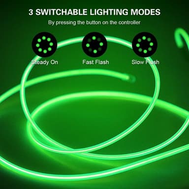LED Strip för scooter bil motorcykel etc 3 ljuslägen - Lila
