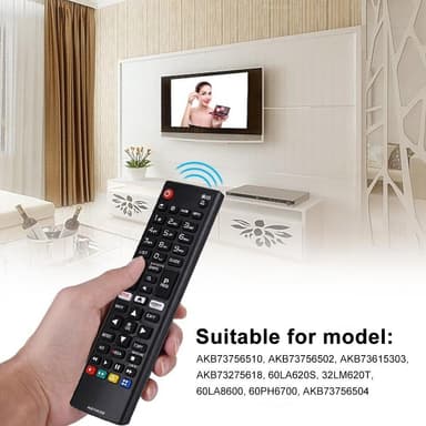 TV fjärrkontroll Ersättning för AKB75095308 LG TV