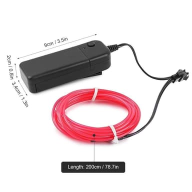 LED Strip för scooter bil motorcykel etc 3 ljuslägen - Lila