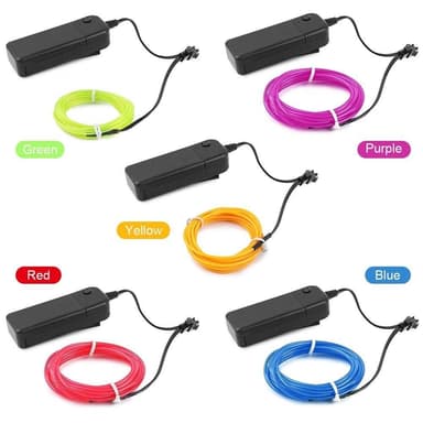 LED Strip för scooter bil motorcykel etc 3 ljuslägen - Lila