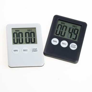 Tunn kökstimer Timer Stor Skärm Digital magnetisk nedräkning - LjusBlå