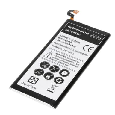 2550mAh Li-ion Ersättningsbatteri Batteri Samsung Galaxy S6 G920