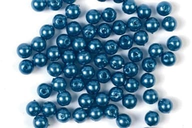Plastpärlor 8mm 500g, Blå