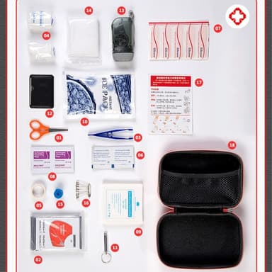 EVA Portable First Aid Kit för hembil utomhus camping klättring