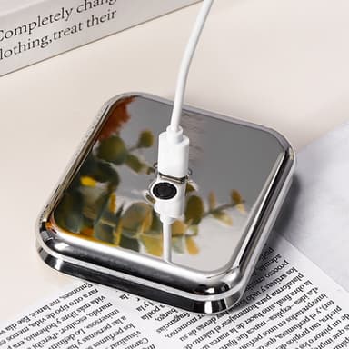 Vikbar LED-spegel Steglös avbländande sminkspegel med ljus