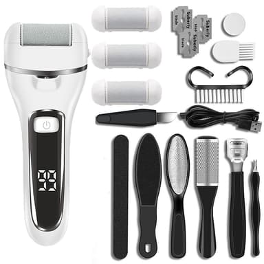 Elektrisk fotslip Foot callus Remover Pedikyr verktyg Fotvård