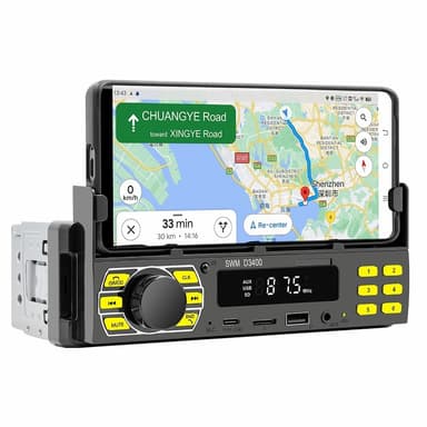 Bluetooth Stereo Bilstereo FM-radio MP3-spelare telefonhållare