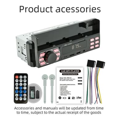 Bluetooth Stereo Bilstereo FM-radio MP3-spelare telefonhållare