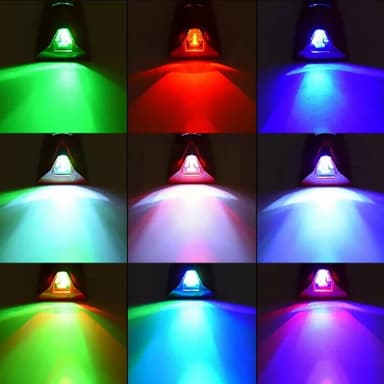 Soldriven hajfena biltak bakvinge 8 LED-blinkljus billjus