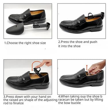 2st justerbar plastsko Skoblock Shoe Extender sko storlek - Kvinna