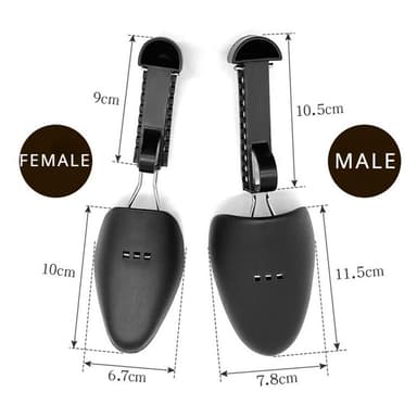 2st justerbar plastsko Skoblock Shoe Extender sko storlek - Kvinna