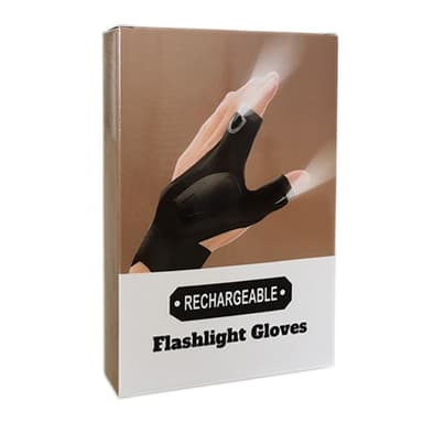 1 Par LED-ficklampa Vante Reparation Uppladdningsbar handske