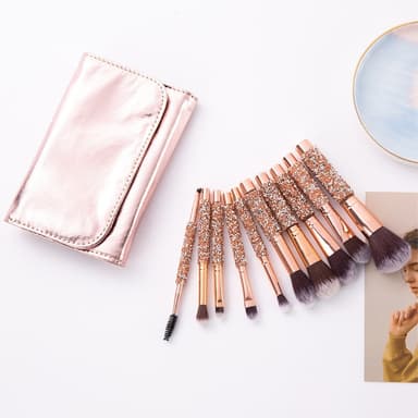 10 st Concealer Blending Blusher Brush makeup Ögonskugga smink