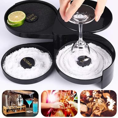 3-lagers Bar Juice Cocktail Socker Salt Rimmer Tool Bartender