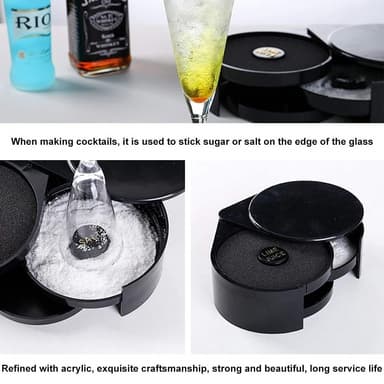 3-lagers Bar Juice Cocktail Socker Salt Rimmer Tool Bartender