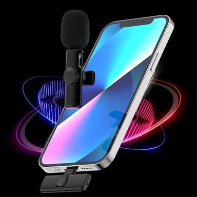 USB-C 2,4 GHz trådlös Lavalier-mikrofon (2 Mics+1-mottagare)