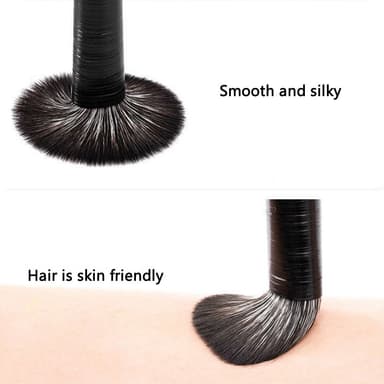 7st Ögonskugga borstset Makeup ögonbryn - 6 borstar + 1 vinklad