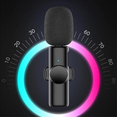 USB-C 2,4 GHz trådlös Lavalier-mikrofon (2 Mics+1-mottagare)