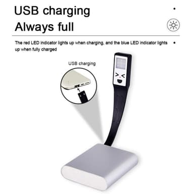 Clip-On Book Light Tre Bok-Lampa Ljusstyrka Justerbar läslampa