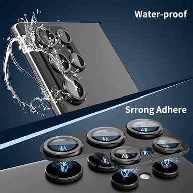 ENKAY Kamera Lins Skydd till Samsung Galaxy S24 Ultra Aluminiumlegering + Härdat Glas
