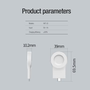 NILLKIN magnetisk trådlös laddare för Xiaomi Watch S1 Pro
