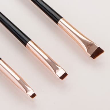 3st Makeup Borstar Ögonskugga Eyeliner Ögonbryn Makeup - Svart+guld