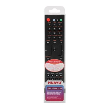 HUAYU RM-L1098+X PLUS TV fjärrkontroll Ersättning för LCD LED