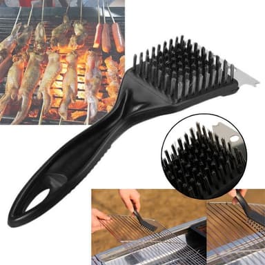 Multifunktionell grillborste i rostfritt stål