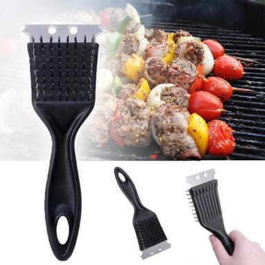 Multifunktionell grillborste i rostfritt stål