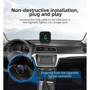 Hastighetsmätare HUD GPS Display Universal Multi-funktion