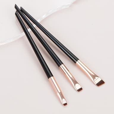 3st Makeup Borstar Ögonskugga Eyeliner Ögonbryn Makeup - Svart+guld
