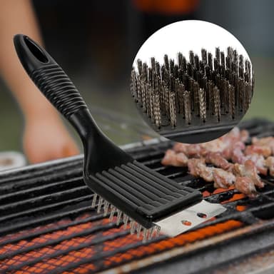 Multifunktionell grillborste i rostfritt stål