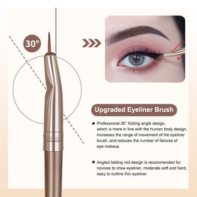 20st fiber ögonskuggsborste Basic Blusher Eyebrow Makeup Smink