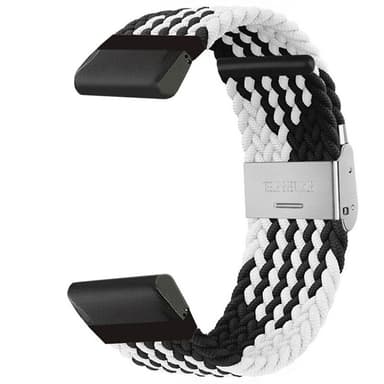 Flätat klockarmband Garmin Descent G2 - Blackwhite