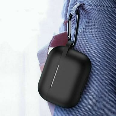 Silikonskal med krok till Airpods Pro, Svart