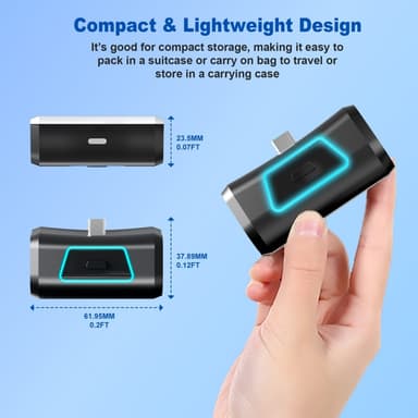 PS5 Playstation 5 Kontroll 2000mAh PowerBank Externt batteri