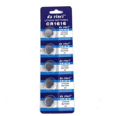 Alkalisk Knappcellbatteri CR1616 Storpack