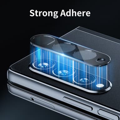 HAT PRINCE 2st för Samsung Galaxy Z Fold6 5G Kameralinsskydd av Härdat Glas - Svart