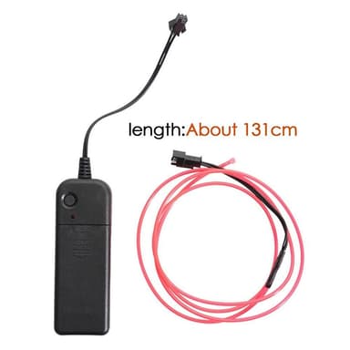 131 cm Skoter Scooter Ljus Batteridriven flexibel lampa - Röd