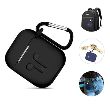 Silikon-kit till Airpods, Silikonfodral, Strap, Silikonsnäckor, Karbinhake, Mari
