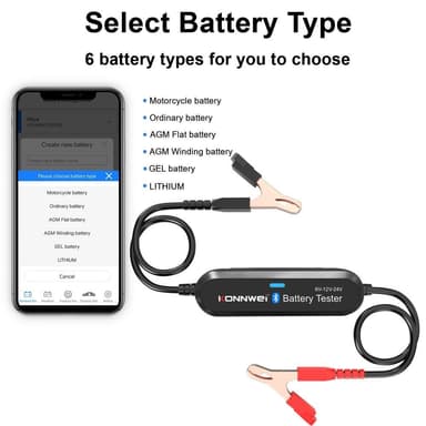 Multifunktion Bluetooth Batteritestare Bil Lastbil MC 6 12 24V
