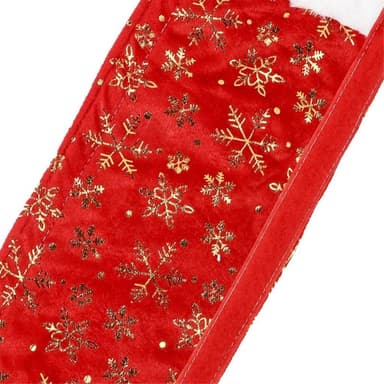 4-pack Jullinne Tyg Kylskåp Dörrhandtag Skyddande överdrag Jul