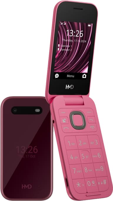 HMD 2660 mobiltelefon (röd)
