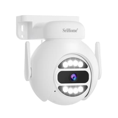 SRIHOME NVS010 1 till 4 Trådlös Touchskärm 5MP HD Övervakningskamera NVR Videoinspelare
